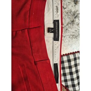 Banana Republic Red Slim Ankle Pants Tailored Career Office Women's Size 8